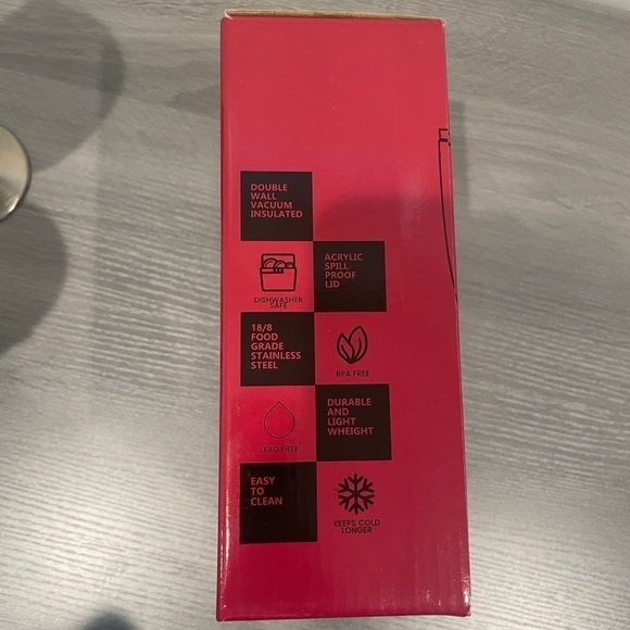 FineDine Premium Stainless Insulated Steel Wine Glasses 12 Oz. – Set of 2 - Picture 6 of 6